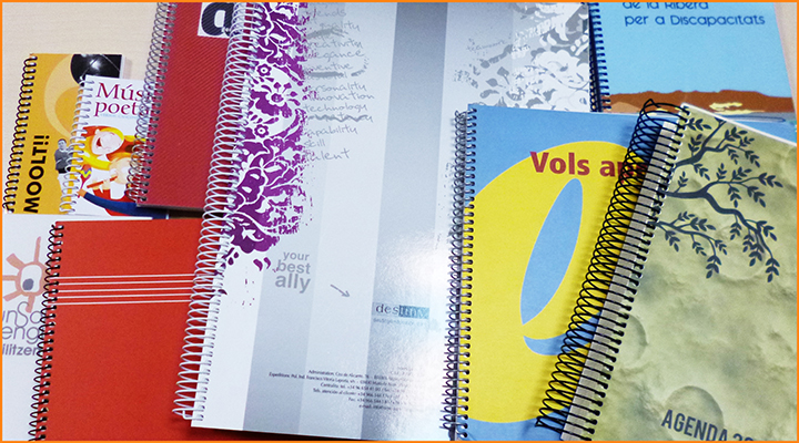 Diversos espirals met&agrave;l&middot;lics