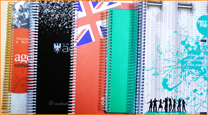 Diversos espirals de plastic