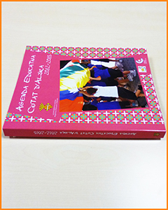 Wire-o amagat vista llom i coberta